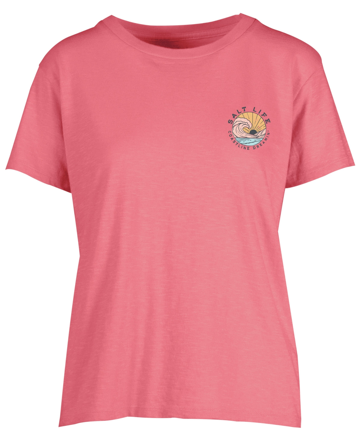Salt Life Women's Coastline Dreamin Cotton Tee Pink Size Medium