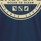 Salt Life Men's Ocean to Ocean Long Sleeve T-Shirt Blue Size Small