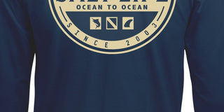 Salt Life Men's Ocean to Ocean Long Sleeve T-Shirt Blue Size Small
