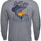 Salt Life Men's Golden Hour Logo Graphic Long Sleeve Pocket T-Shirt Gray