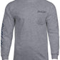 Salt Life Men's Golden Hour Logo Graphic Long Sleeve Pocket T-Shirt Gray