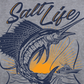 Salt Life Men's Golden Hour Logo Graphic Long Sleeve Pocket T-Shirt Gray