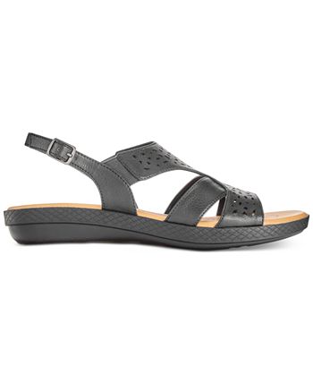 Easy Street Women's Bolt Sandals Shoes Black Size 6 M