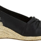 Easy Street Women's Kindly Espadrille Sandals Black Size 8.5 A