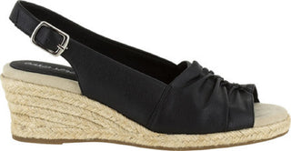 Easy Street Women's Kindly Espadrille Sandals Black Size 8.5 A