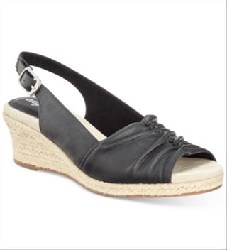 Easy Street Women's Kindly Sandals Shoes Black Size 7.5 W