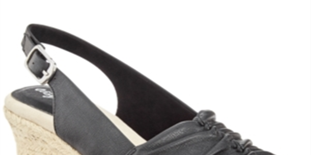 Easy Street Women's Kindly Sandals Shoes Black Size 7.5 W