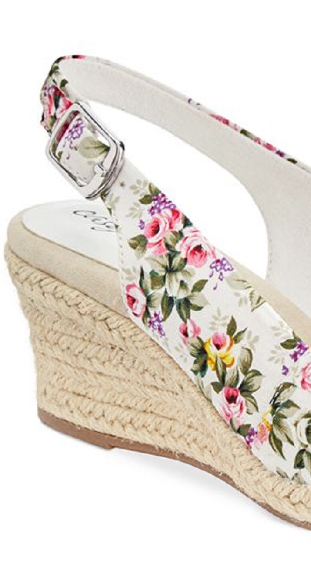 Easy Street Women's Kindly Espadrille Sandals White Size 9 WW