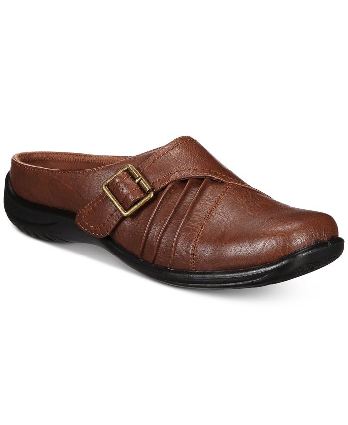 Easy Street Women's Hart Comfort Mules Brown Size 8 M