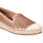 Bella Vita Women's Channing Cap Toe Espadrille Flats Brown Size 6.5 M