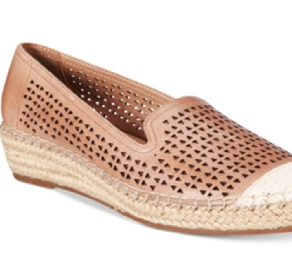 Bella Vita Women's Channing Cap Toe Espadrille Flats Brown Size 6.5 M