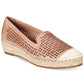 Bella Vita Women's Channing Cap Toe Espadrille Flats Brown Size 8.5 M