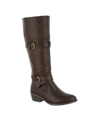 Easy Street Women's Kelsa Tall Boot Brown Size 8