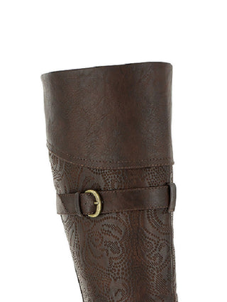 Easy Street Women's Kelsa Tall Boot Brown Size 8