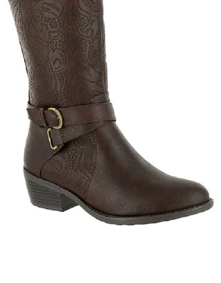 Easy Street Women's Kelsa Tall Boot Brown Size 8