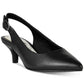 Easy Street Women's Faye Slingback Kitten Heel Pumps Black Size 8.5 W
