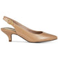 Easy Street Women's Faye Slingback Kitten Heel Pumps Brown Size 8 M