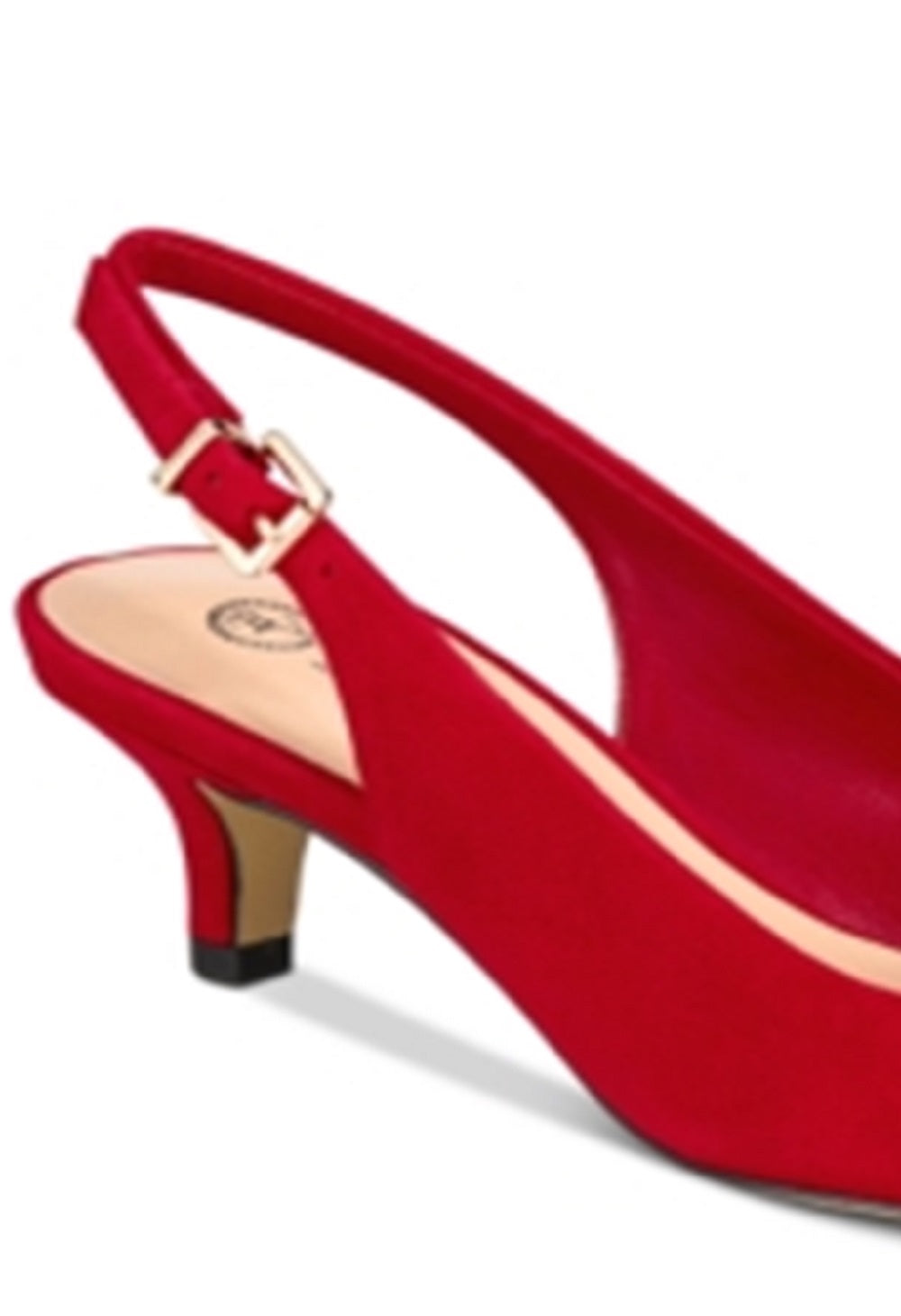 Bella Vita Women's Scarlett Slingback Pumps On Kitten Heel Red Size 9 W