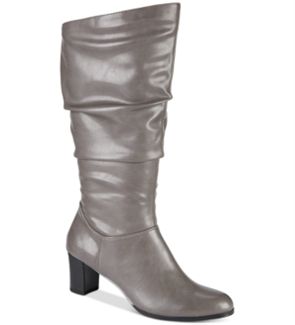 Easy Street Women's Tessla Slouch Boot Gray Size 7.5 M