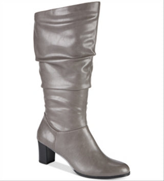 Easy Street Women's Tessla Slouch Boot Gray Size 7.5 M