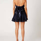 Cotton Candy - Strapless Navy Baby Doll Dress