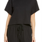 Honeydew Intimates Black Crop Pajama Top Size XS
