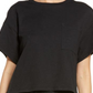 Honeydew Intimates Black Crop Pajama Top Size XS