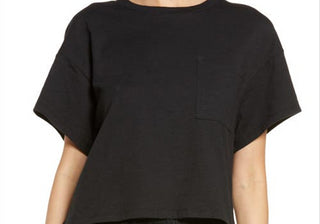 Honeydew Intimates Black Crop Pajama Top Size XS