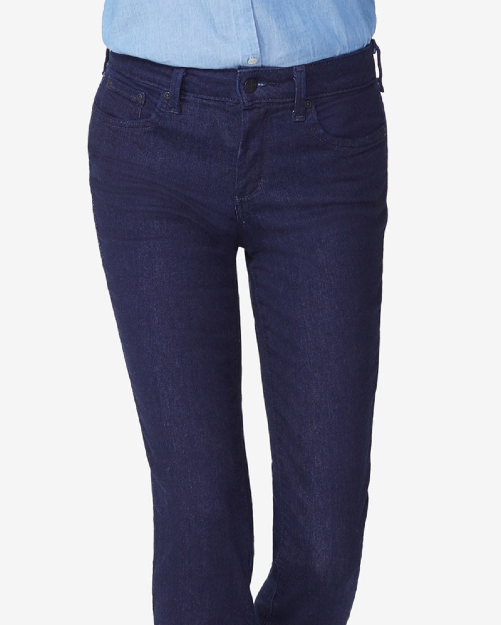 NYDJ Women's Sheri Tummy Control Slim Jeans Blue Size 14Petite