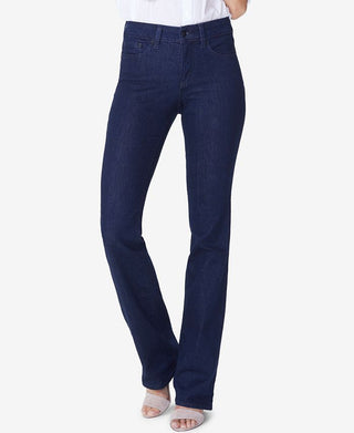NYDJ Women's Barbara Tummy Control Bootcut Jeans Blue Size 4Petite
