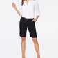 NYDJ Women's Bermuda Linen Shorts Black Size 4