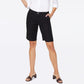 NYDJ Women's Bermuda Linen Shorts Black Size 4