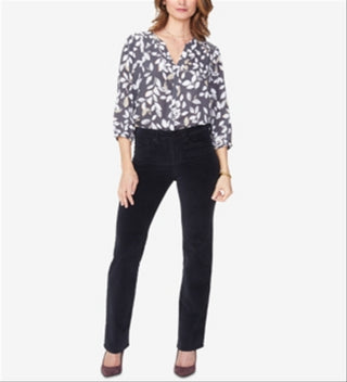 Nydj Womens Marilyn Ponte Casual Trouser Pants Black Size 10
