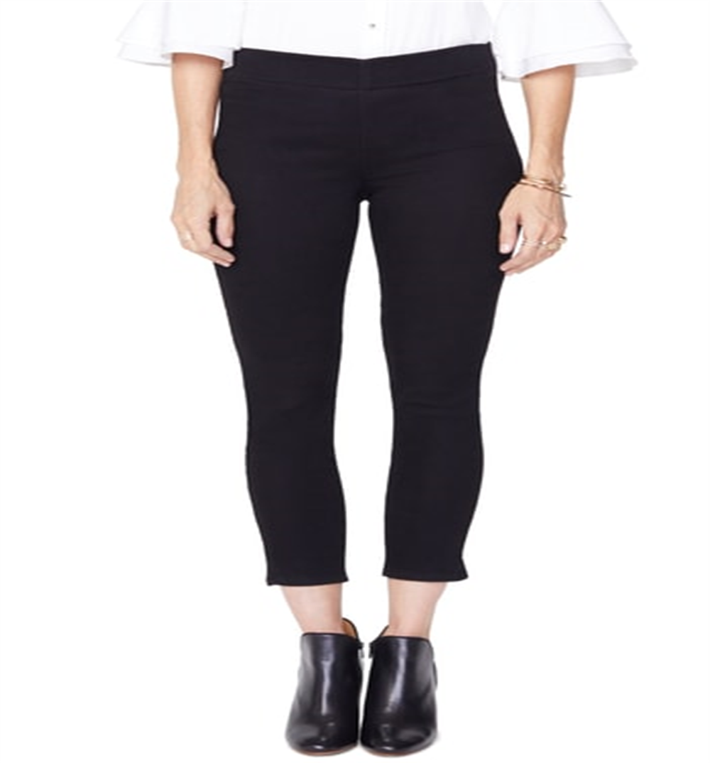 NYDJ Women's Skinny Ankle Pull on Jeans Black Size 12