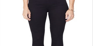NYDJ Women's Skinny Ankle Pull on Jeans Black Size 12