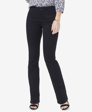 NYDJ Women's Barbara Tummy Control Bootcut Jeans Black Size 2Petite