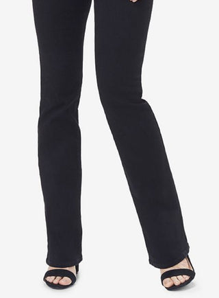 NYDJ Women's Barbara Tummy Control Bootcut Jeans Black Size 8Petite