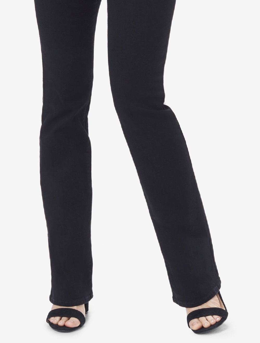 NYDJ Women's Barbara Tummy Control Bootcut Jeans Black Size 14Petite