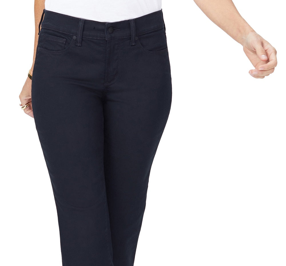 NYDJ Women's Marilyn Straight Crop Jeans Black Size 14