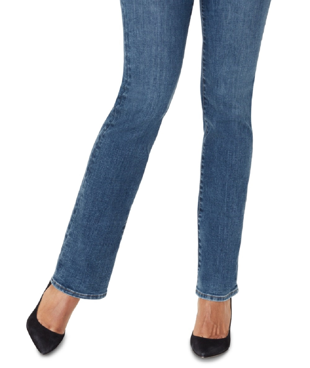 NYDJ Women's Barbara Tummy Control Bootcut Jeans Blue Size 0