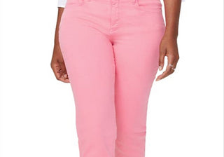 Curves 360 Nydj High Waist Pink Flamingo Crop Jeans - Size 6