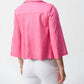 Joseph Ribkoff - Foiled Faux Suede Swing Jacket