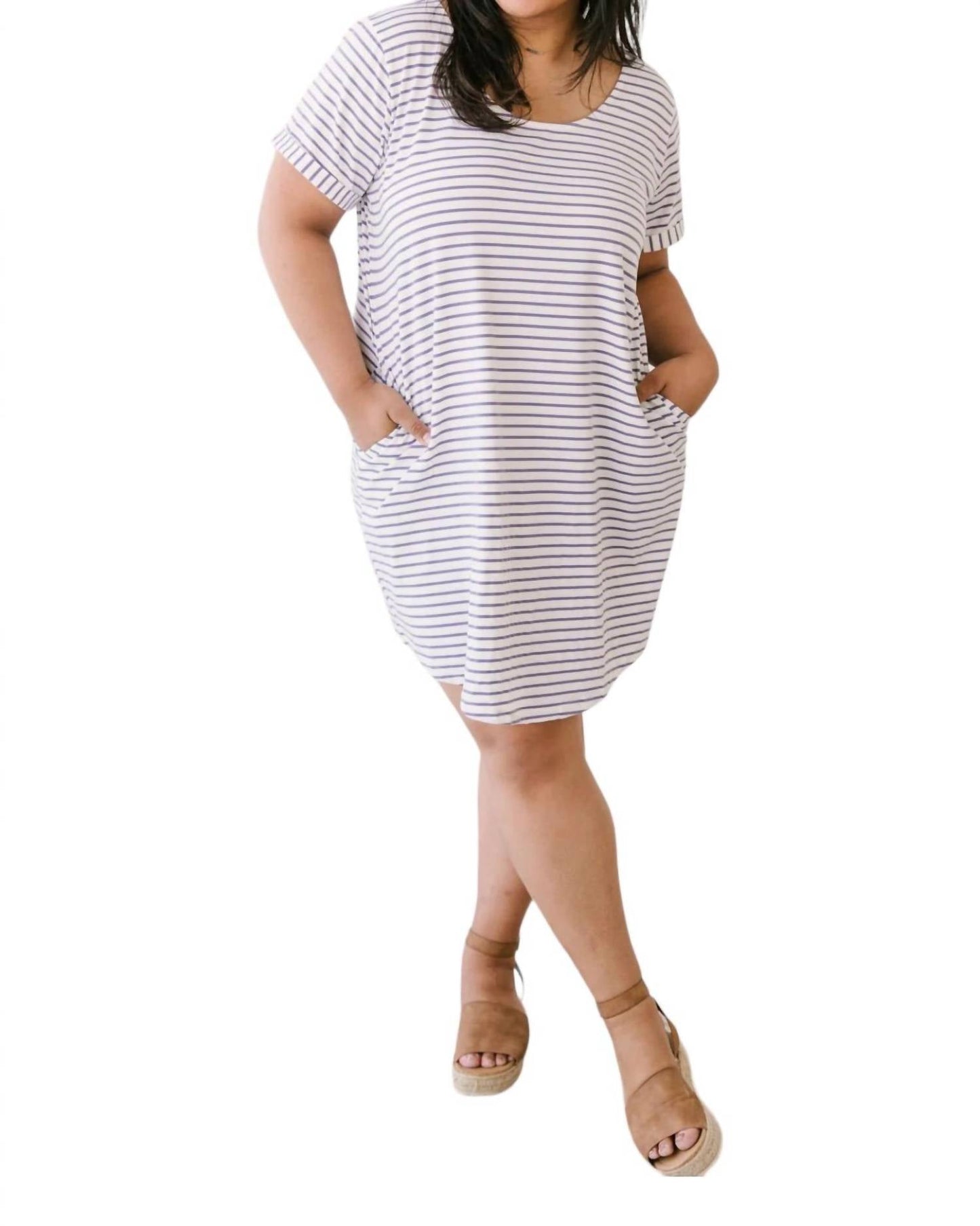 Davi & Dani - Buttoned To A T-Shirt Dress
