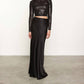 Enza Costa - SEQUIN CROPPED LONG SLEEVES MOCK NECK