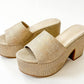 Shu Shop - Women's Giza Platform Woven Heels