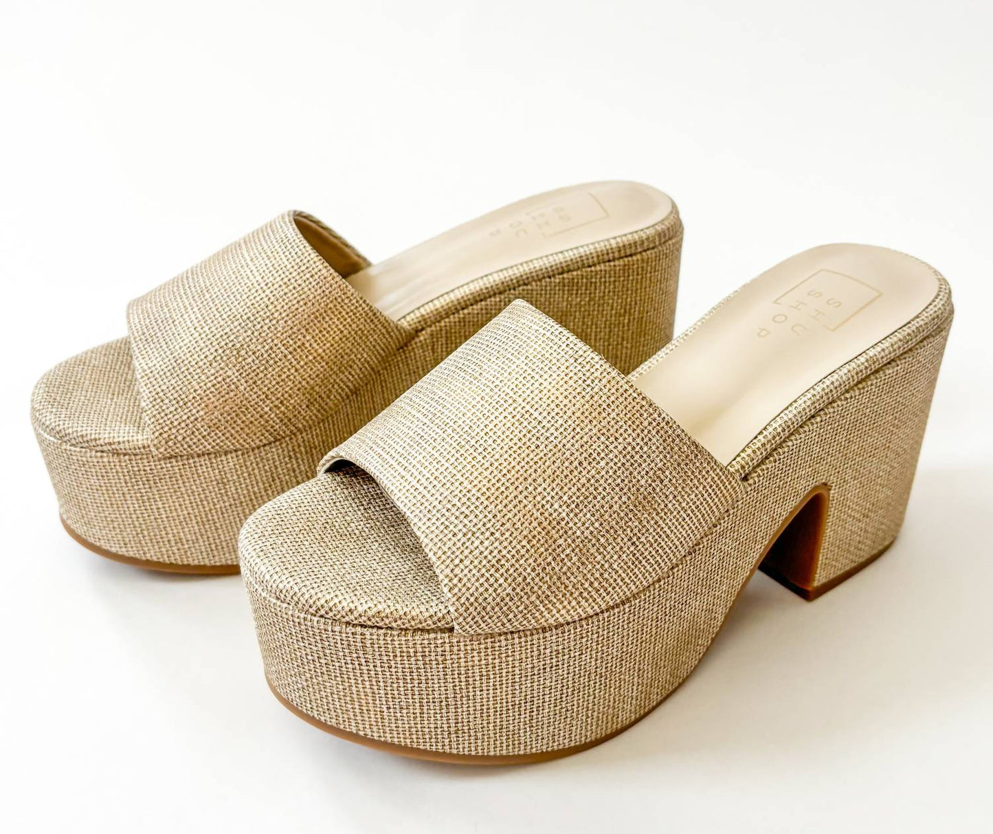 Shu Shop - Women's Giza Platform Woven Heels