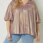 Entro - Chrome Bell Sleeve Tunic