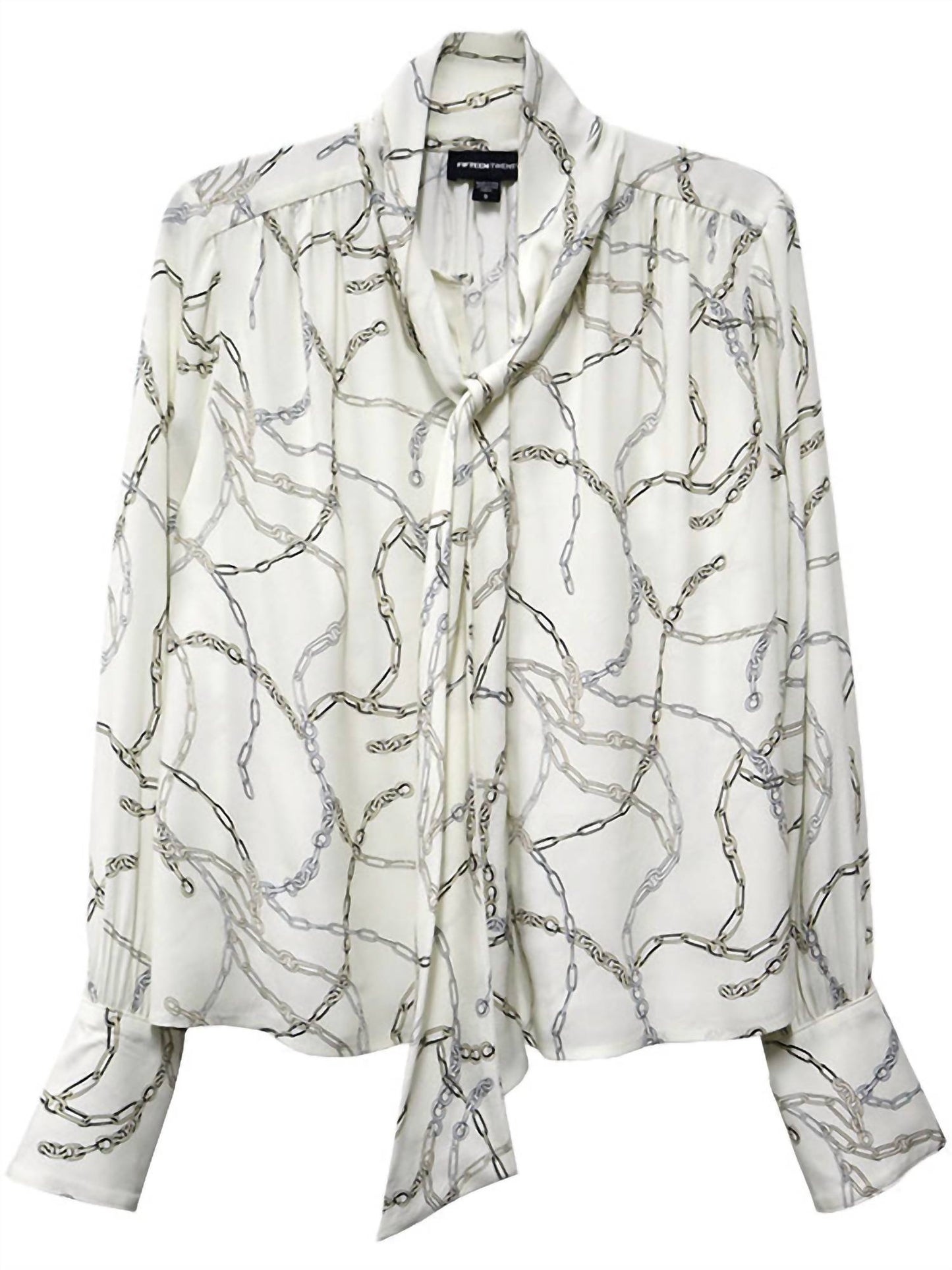 Fifteen Twenty - Tie Neck Long Sleeve Top