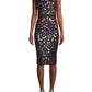 Black Halo - Lena Floral Embroidered Sheath Dress