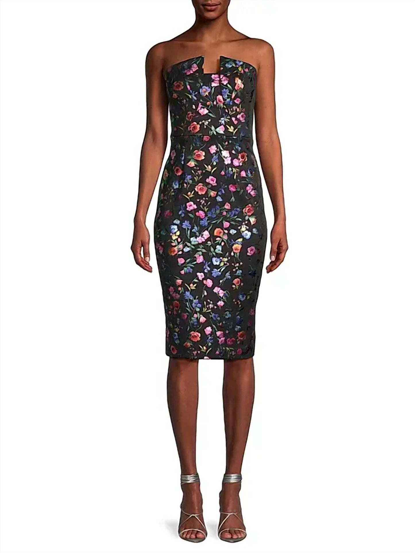 Black Halo - Lena Floral Embroidered Sheath Dress